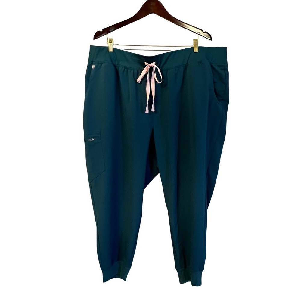FiGS Womens High Waisted Zamora Jogger Scrub Pants Size 5XLP Nurse Medical